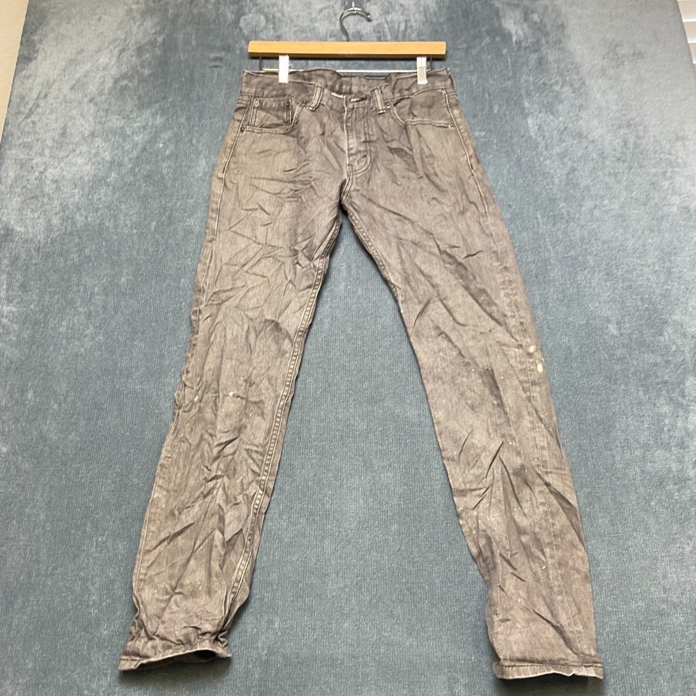 VTG Levi's 508 Jeans Mens 29x32 Gray Denim Cotton Slim Fit Straight Leg